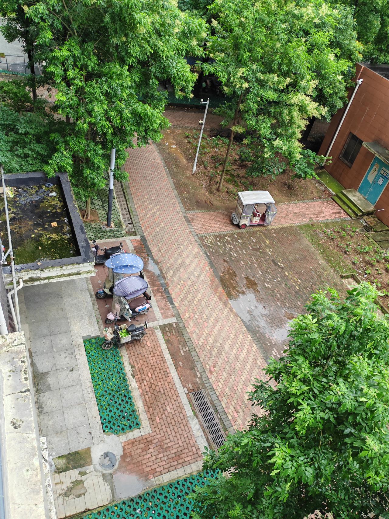 6月22日，武汉阴天，小到中雨，暴雨黄色预警，最高气温25度，最低气温22度，北