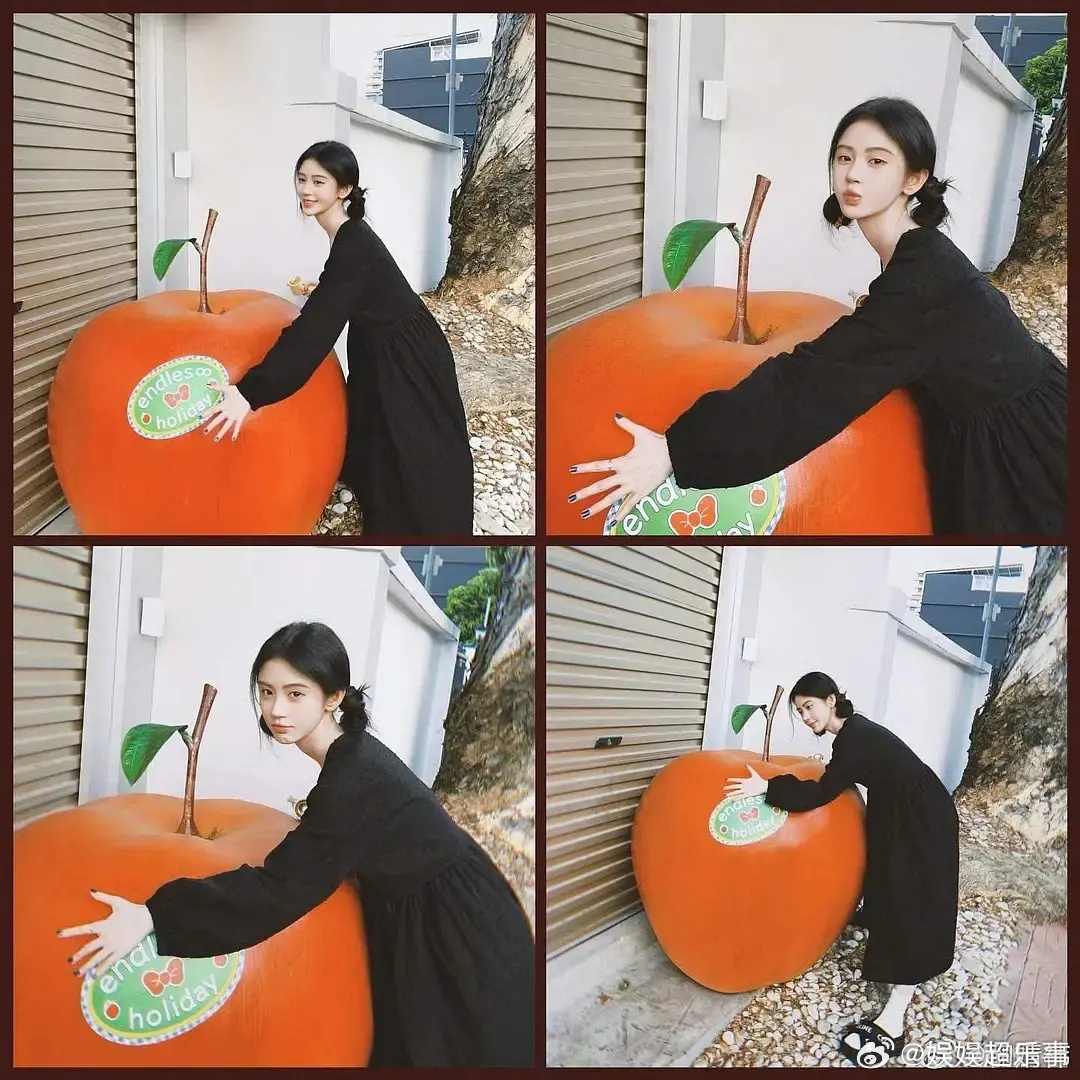 鞠婧祎很宠粉没错但有没有觉得这其实是一个苹果 