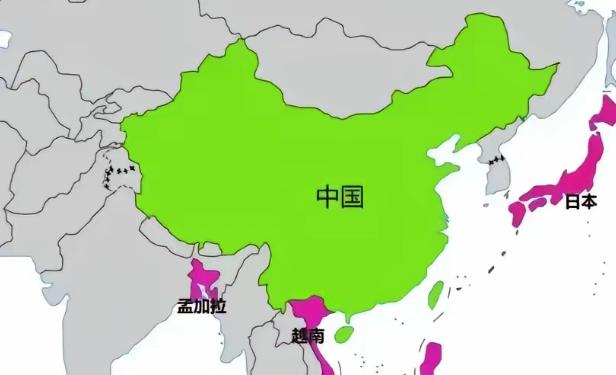 孟加拉国发现了一个很有趣的问题，凡是靠在中国旁边的国家，哪怕是国土面积没有超过，