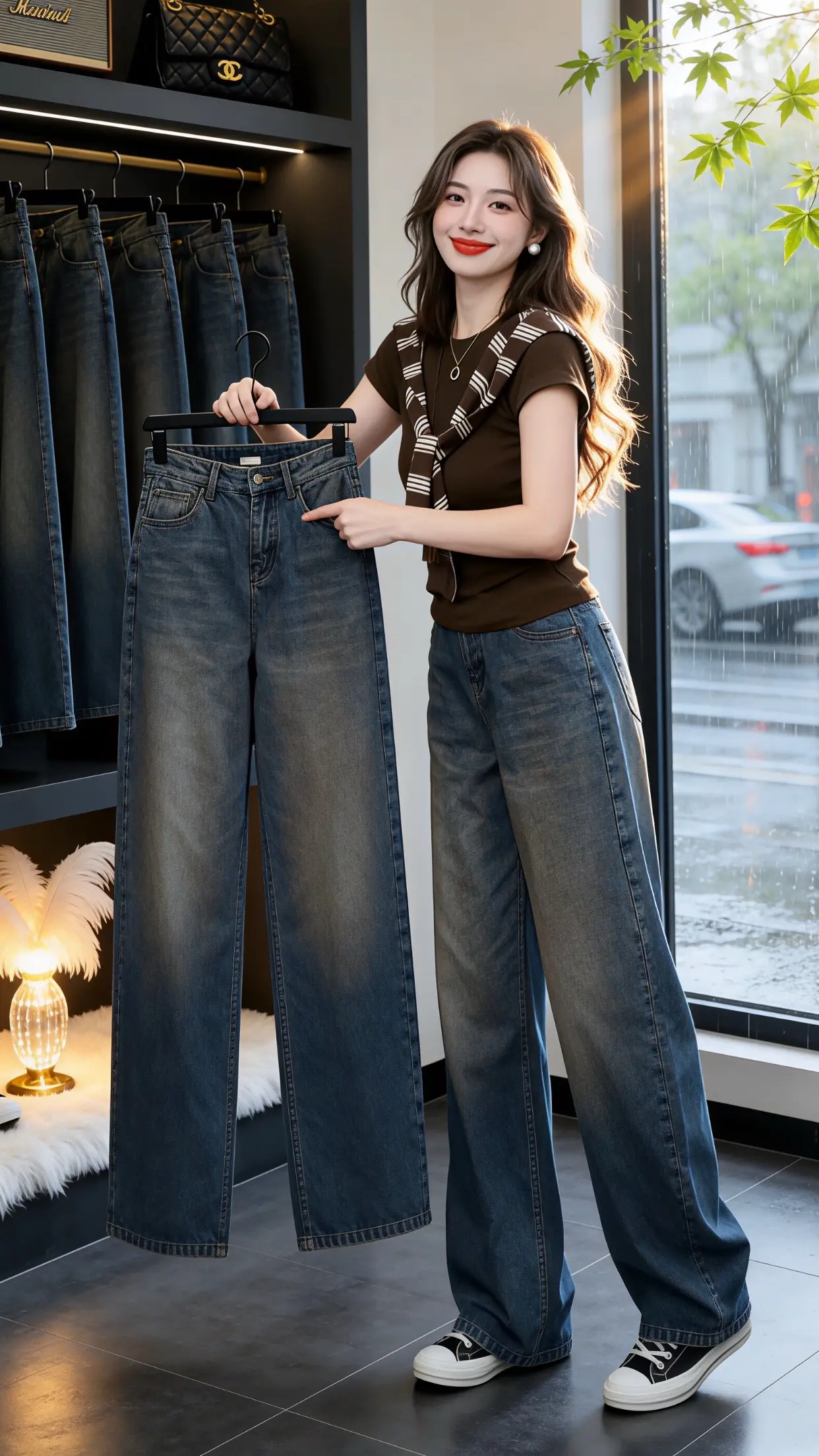 梨型身材必入牛仔裤 显瘦显高显腿长裤子 怎么将牛仔裤穿出高级感 百搭气...