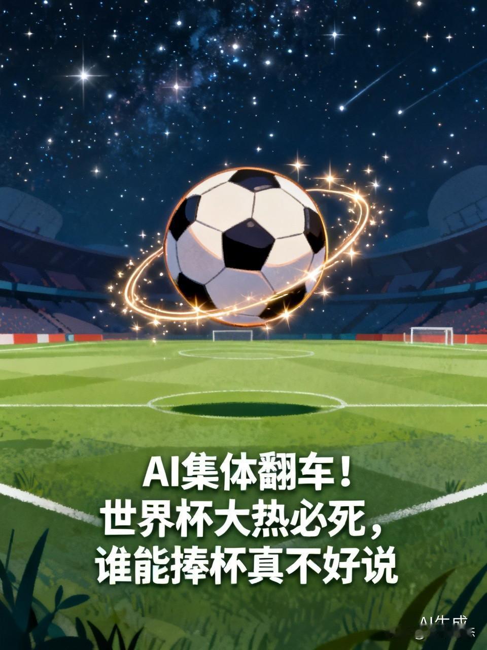 AI集体翻车！世界杯大热必死，谁能捧杯真不好说

这届美加墨世界杯进入淘汰赛，预