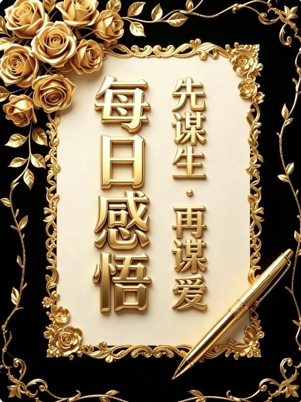 先谋生，再谋爱

没有任何一个男人，

能靠游手好闲、
吃软饭赢得女人的欣赏。