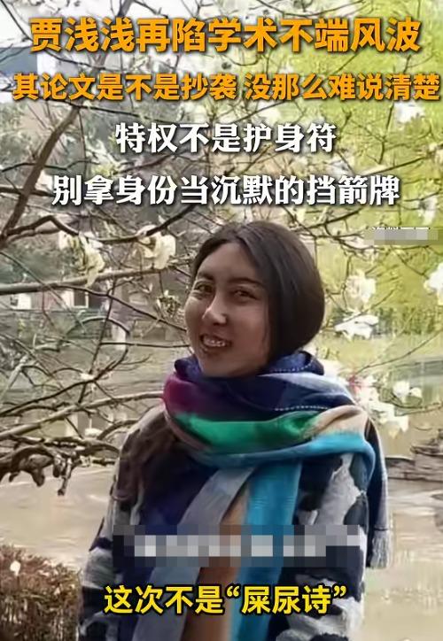 贾浅浅又出事了！这次不是当年闹得沸沸扬扬的 “屎尿诗”，而是直接陷进了学术不端的