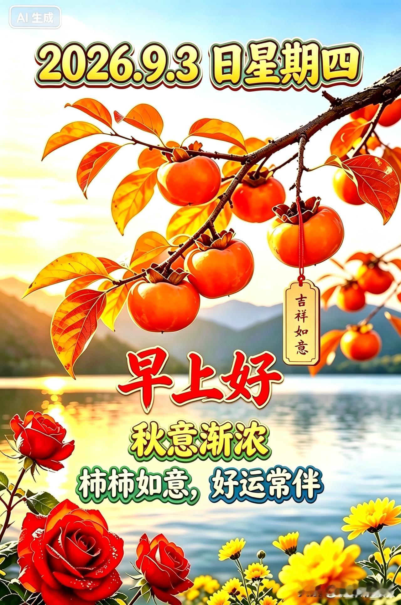 🍃晨起一份问候，胜似万千言语。
生活忙忙碌碌，不求大富大贵，只愿家人岁岁安康，