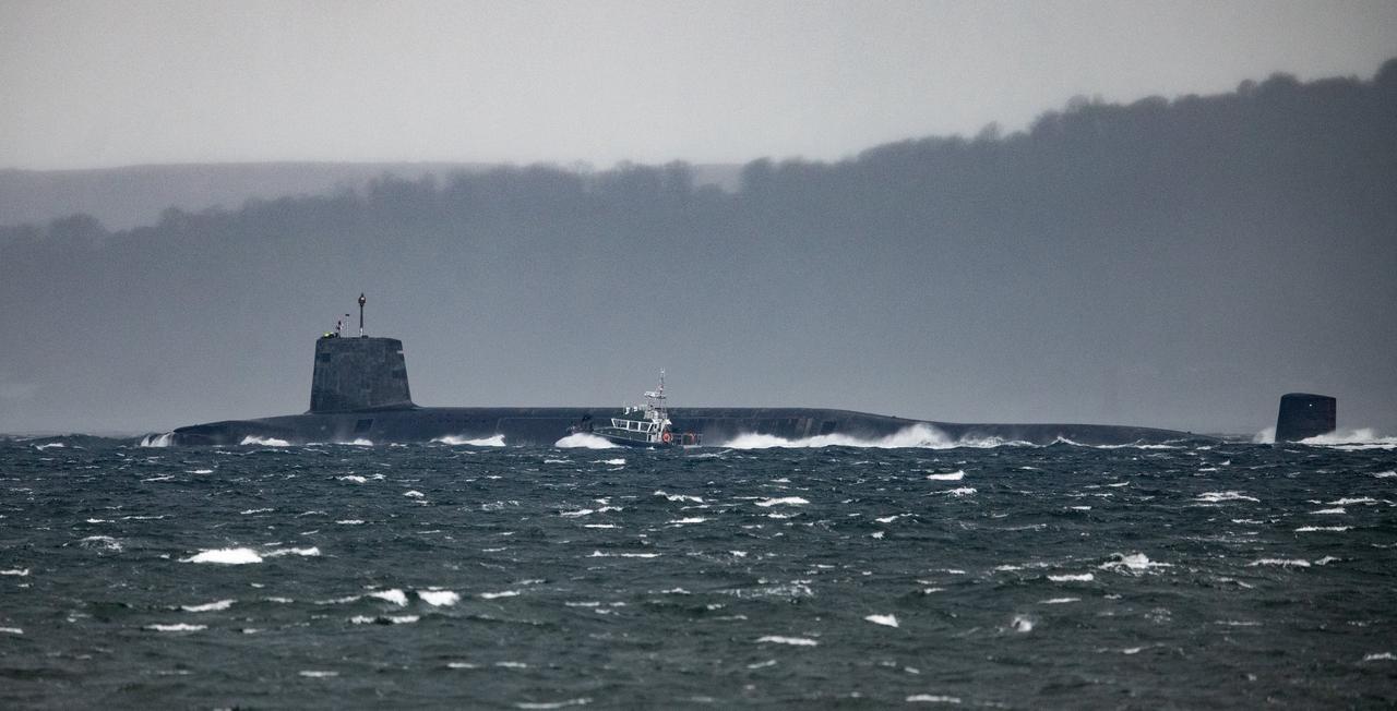 皇家海军前卫级SSBN出航（法斯雷恩基地，苏格兰）