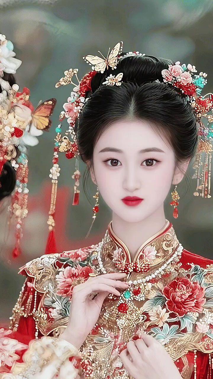 中式新娘秀禾妆造 秀禾服 新中式新娘 凤冠霞帔之韵 国风秀禾
