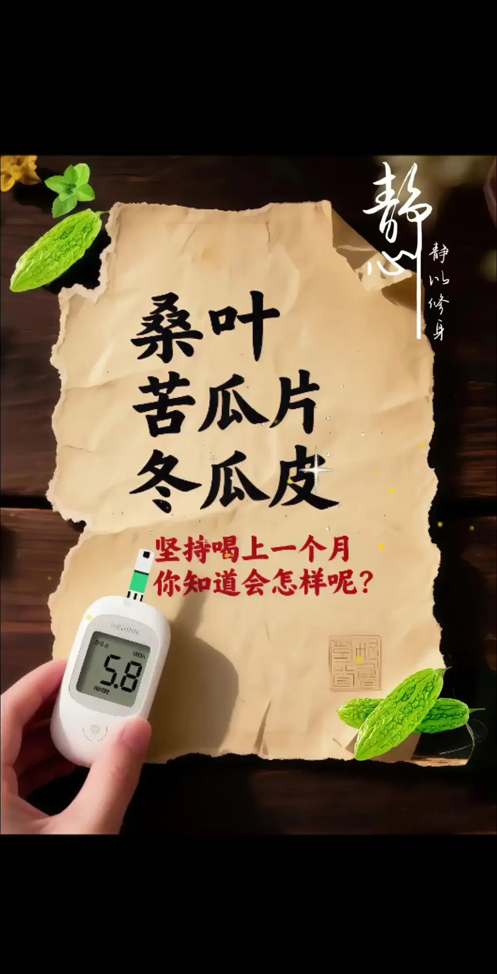 今天你喝茶了吗 桑叶双瓜茶 适合每天喝的养生茶 桑叶茶好处多多 吃货必备