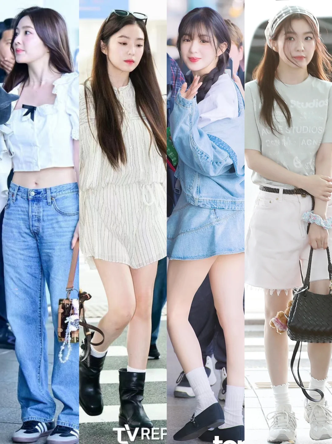 Irene裴珠泫✈️机场时尚合集｜33岁少女感爆棚