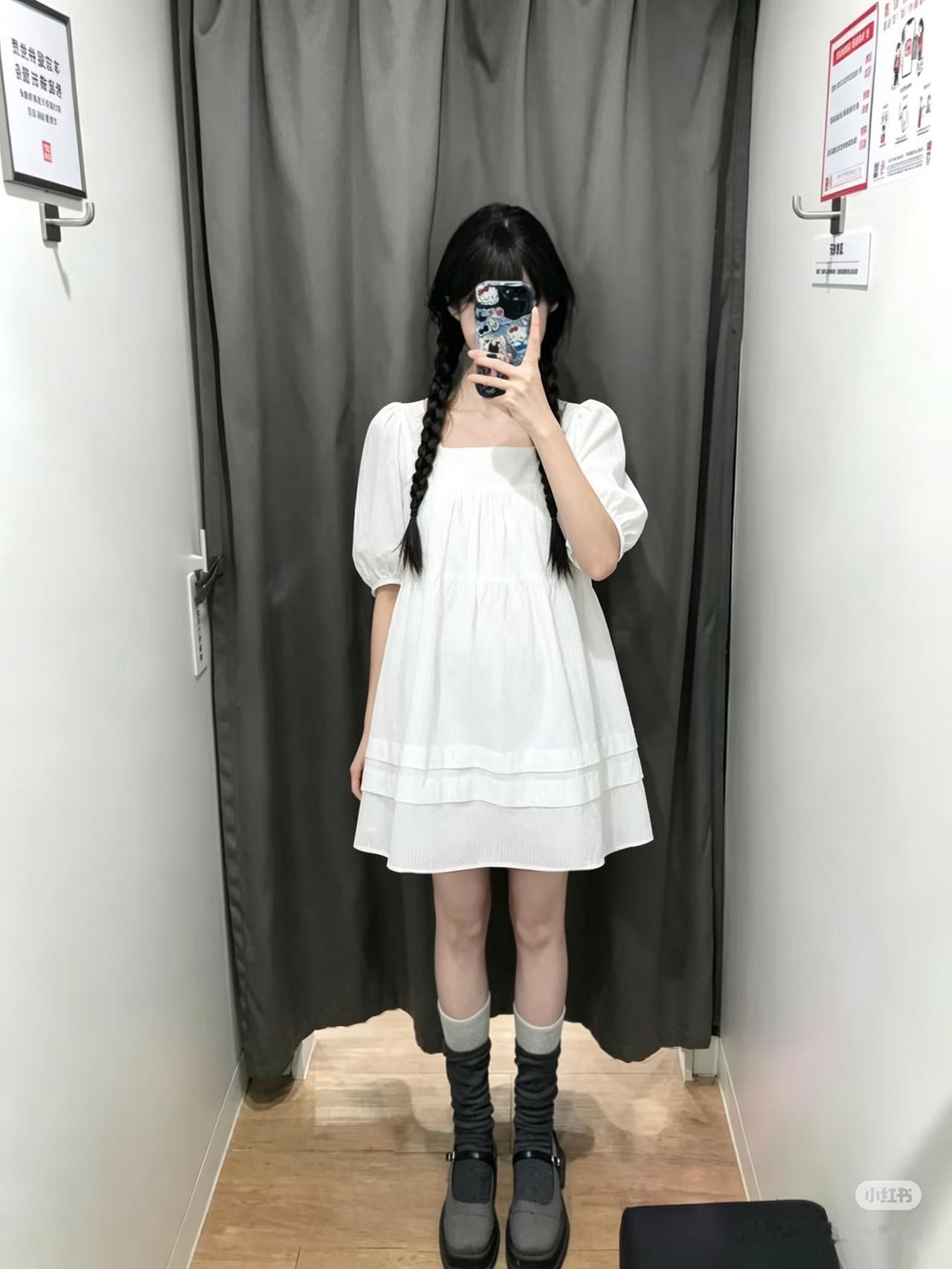 优衣库夏季小裙也太好看了!!🥛2套好乖好韩好温柔~