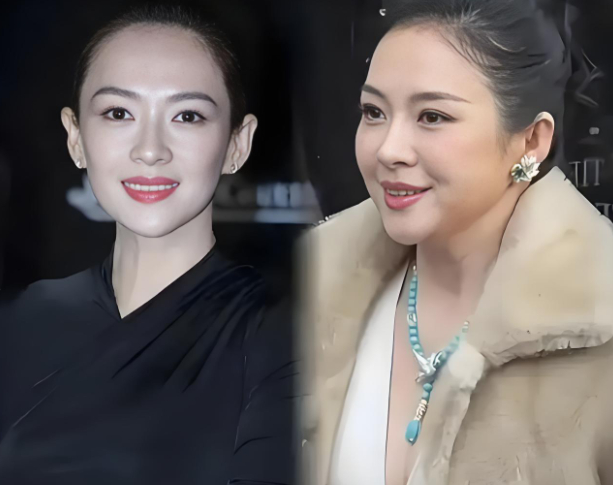 49公斤到55公斤，这6公斤章子怡是主动长上去的。3月CMG红毯，她的生图被放大