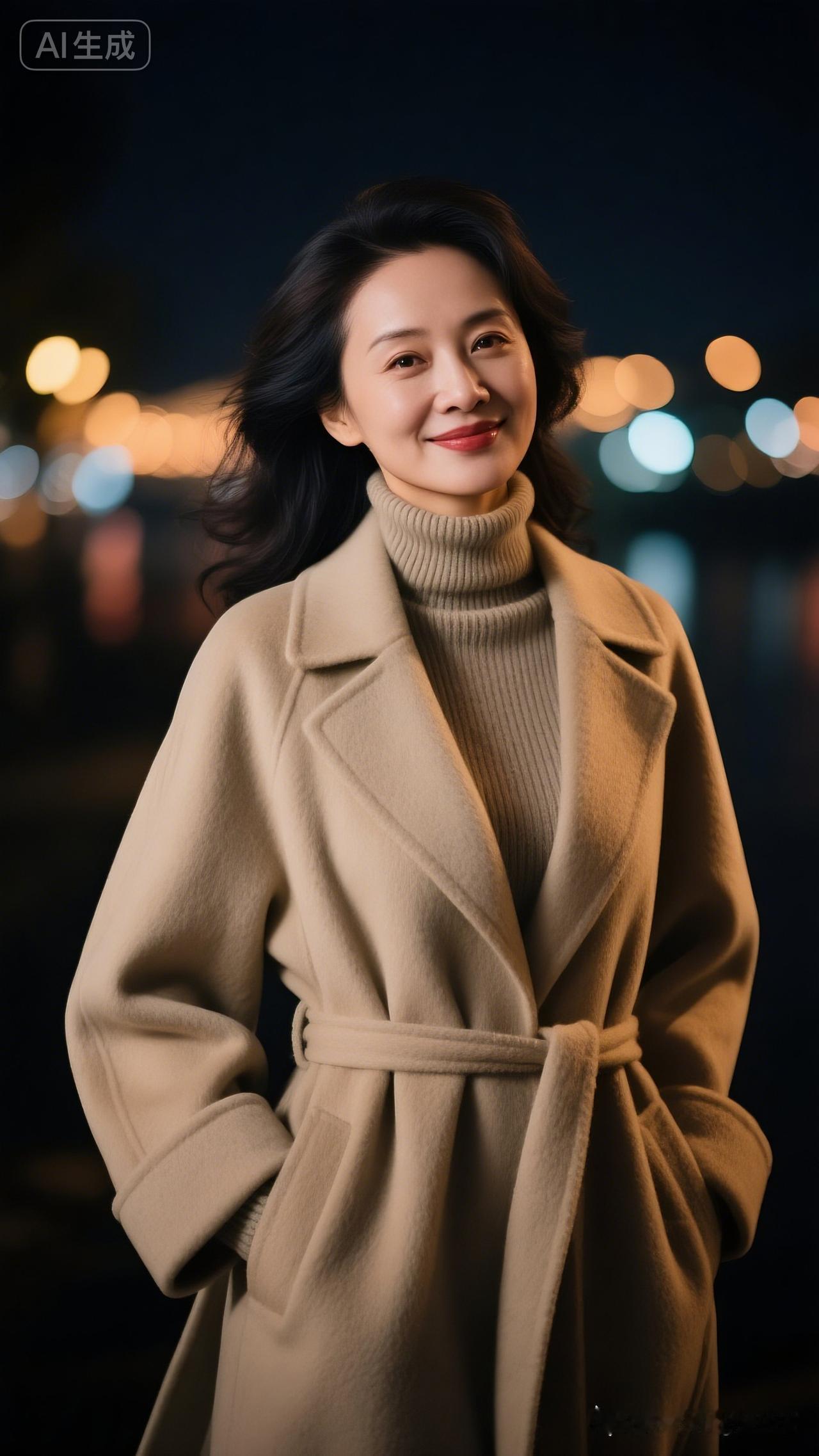 夜晚的温柔，暖意融融的穿搭！