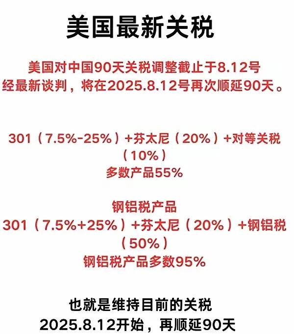 明天开始，也就是8月12日，美国对中国的关税情况。可能出乎大多数的意料之外，普通