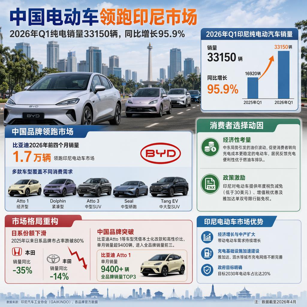 日系深耕半世纪的印尼车市失守，中国电动车凭三样优势快速站稳脚跟

走在雅加达街头
