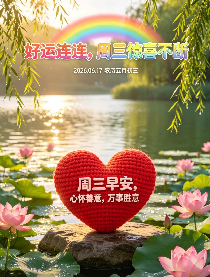 🌺2026./6.17.晴光满袖.暖阳相伴🌺

🌿🌅晨光铺满各处，花香揉