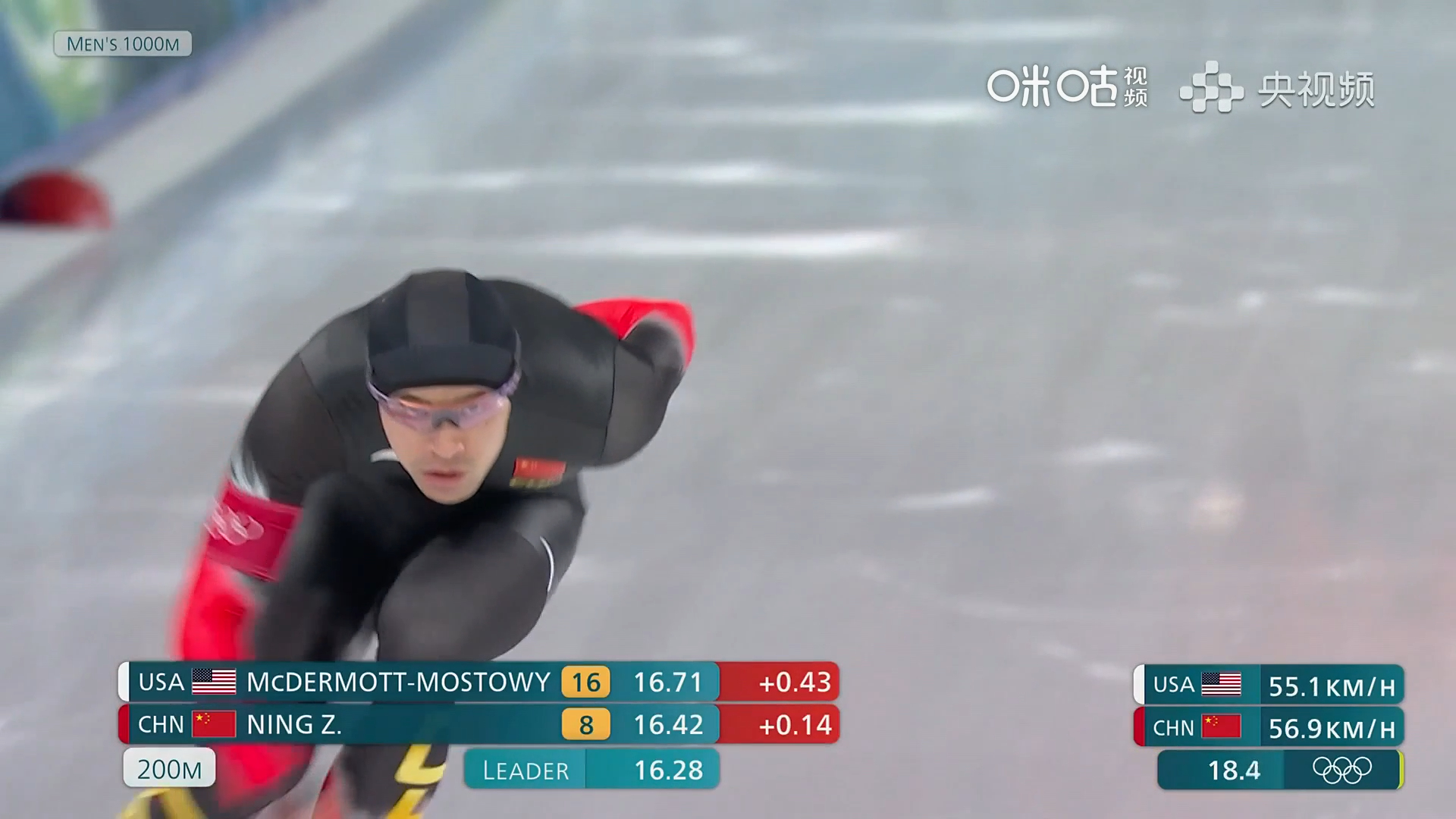 #宁忠岩再现完美圆月弯刀##宁忠岩速滑一骑绝尘# ⛸️米兰冬奥会速度滑冰男子10