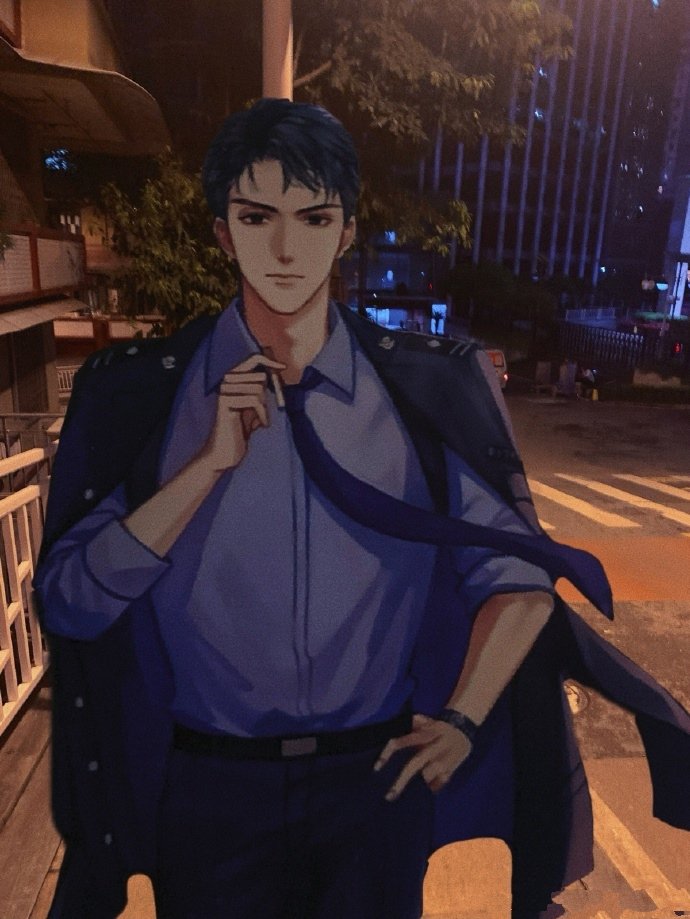 破云  严江  在夜晚街中偶遇心中的他[憧憬] 
