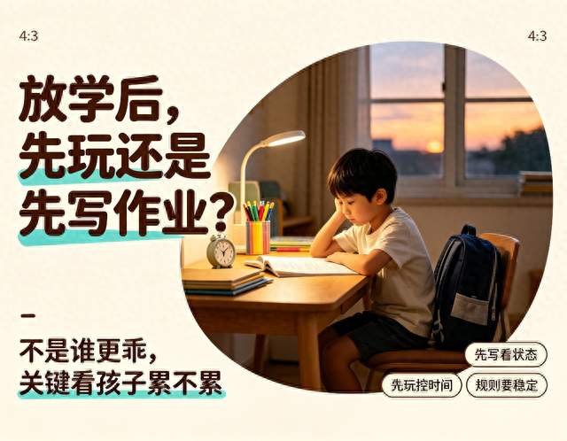 孩子放学后，先玩还是先写作业，脑科学告诉你答案