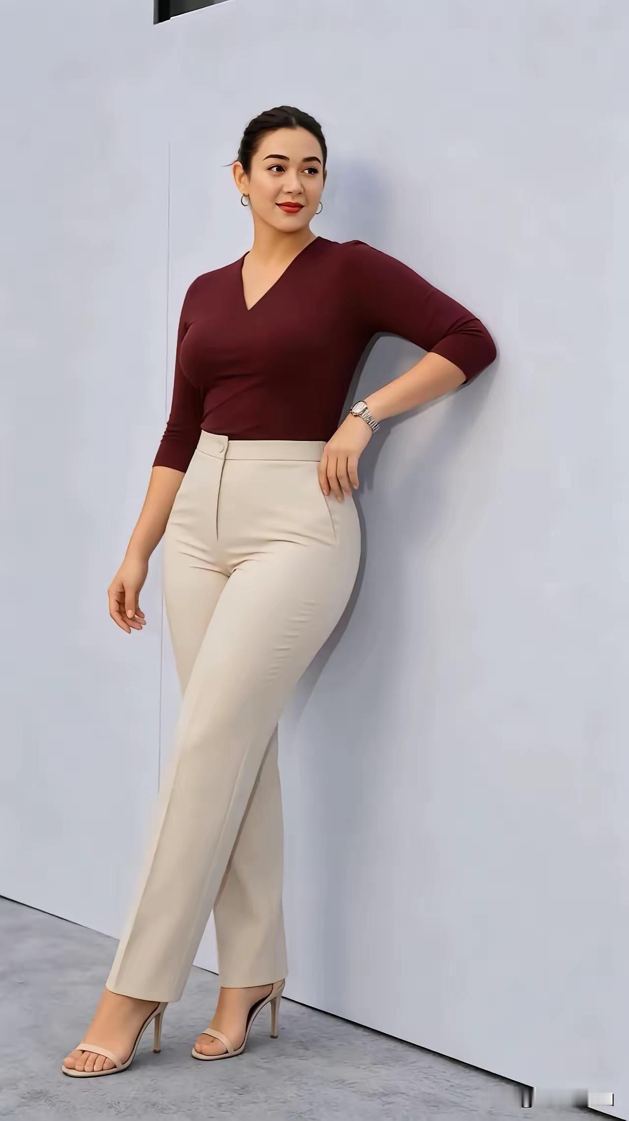 173cm、169斤的梨形身材往墙边一站，真的完全打破我之前对大码身材的刻板印象