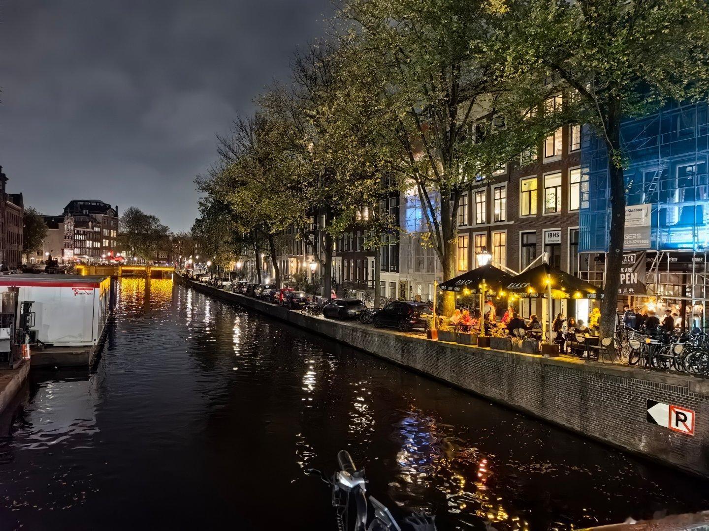 夜色阿姆斯特丹。 ​​​