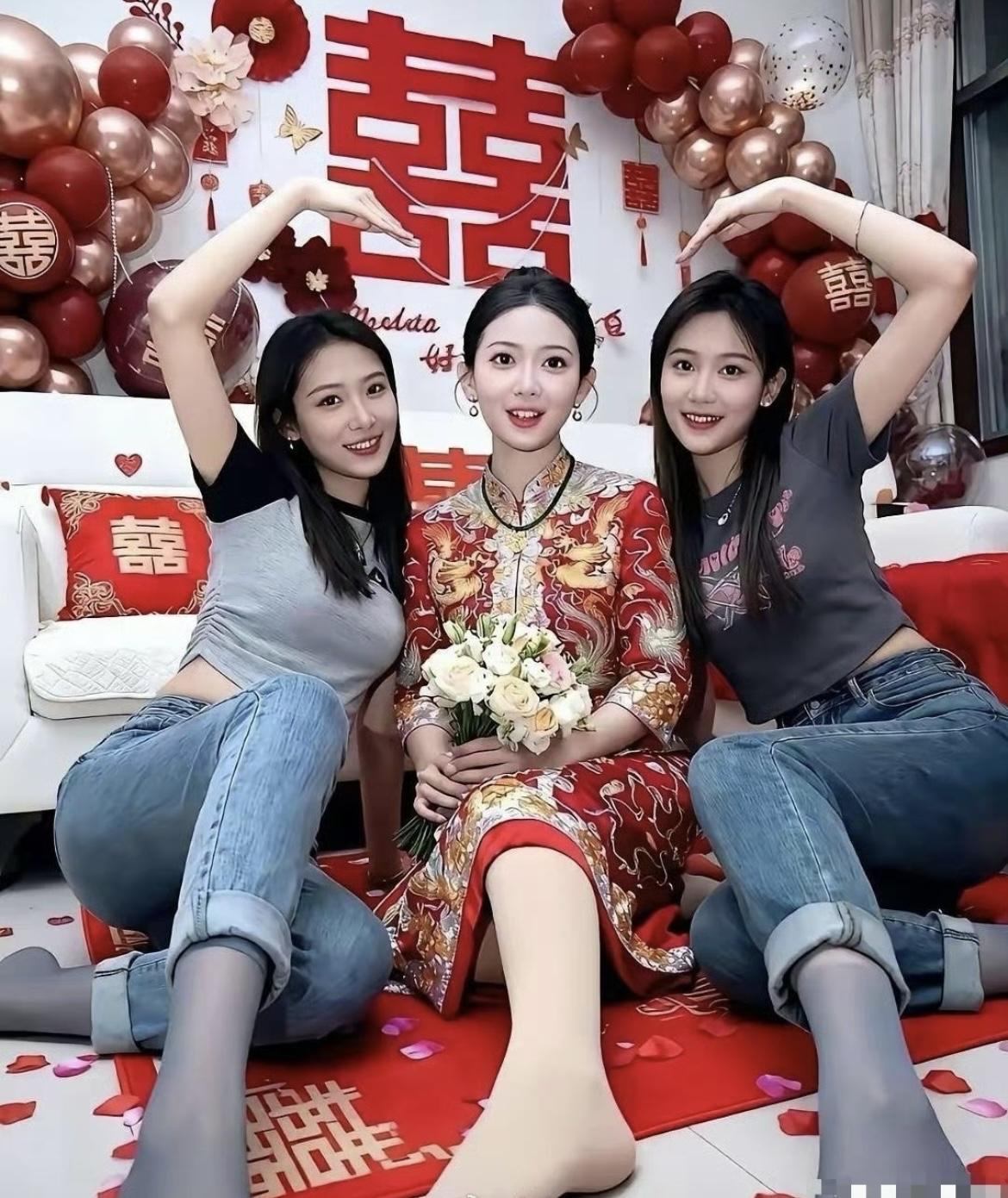 这新娘颜值是真的高[呲牙]