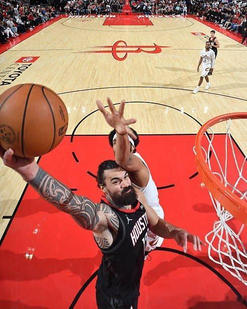 本赛季总篮板率排名前五的三人阵容组合：1. 亚当斯 - 小贾- 杜兰特 | 61