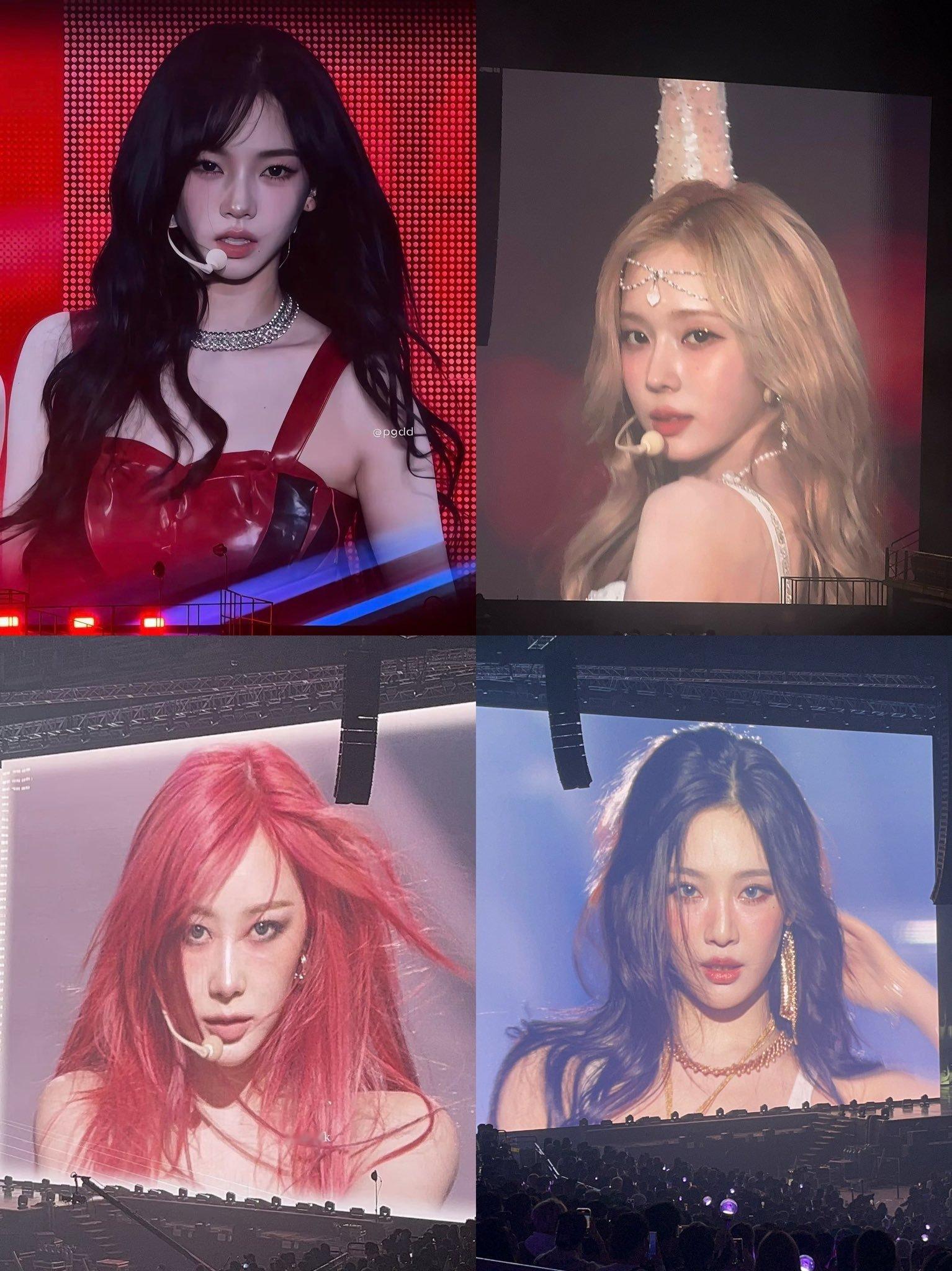 推上高赞大屏上的aespa 