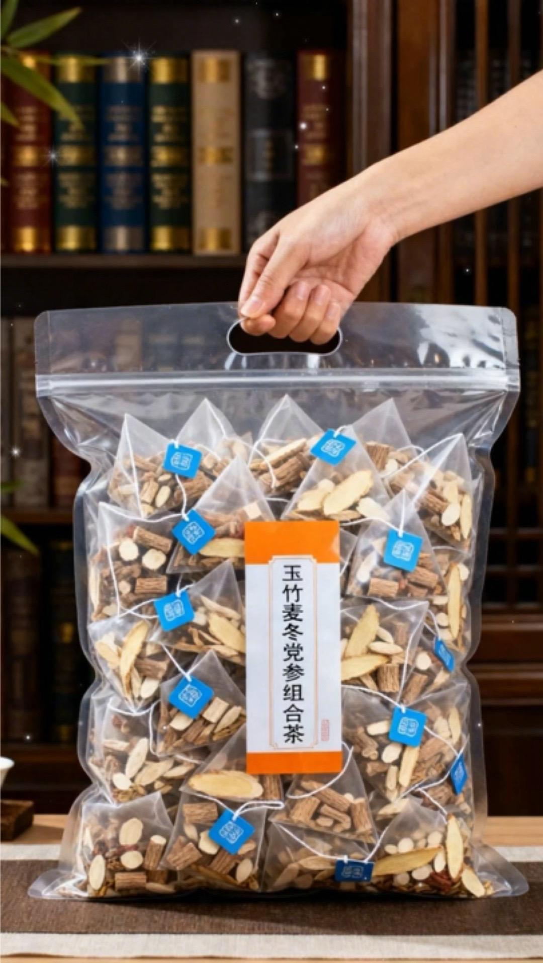 这款玉竹麦冬党参组合包太适合日常泡水喝✨ 独立小包装干净方便，一次一包...
