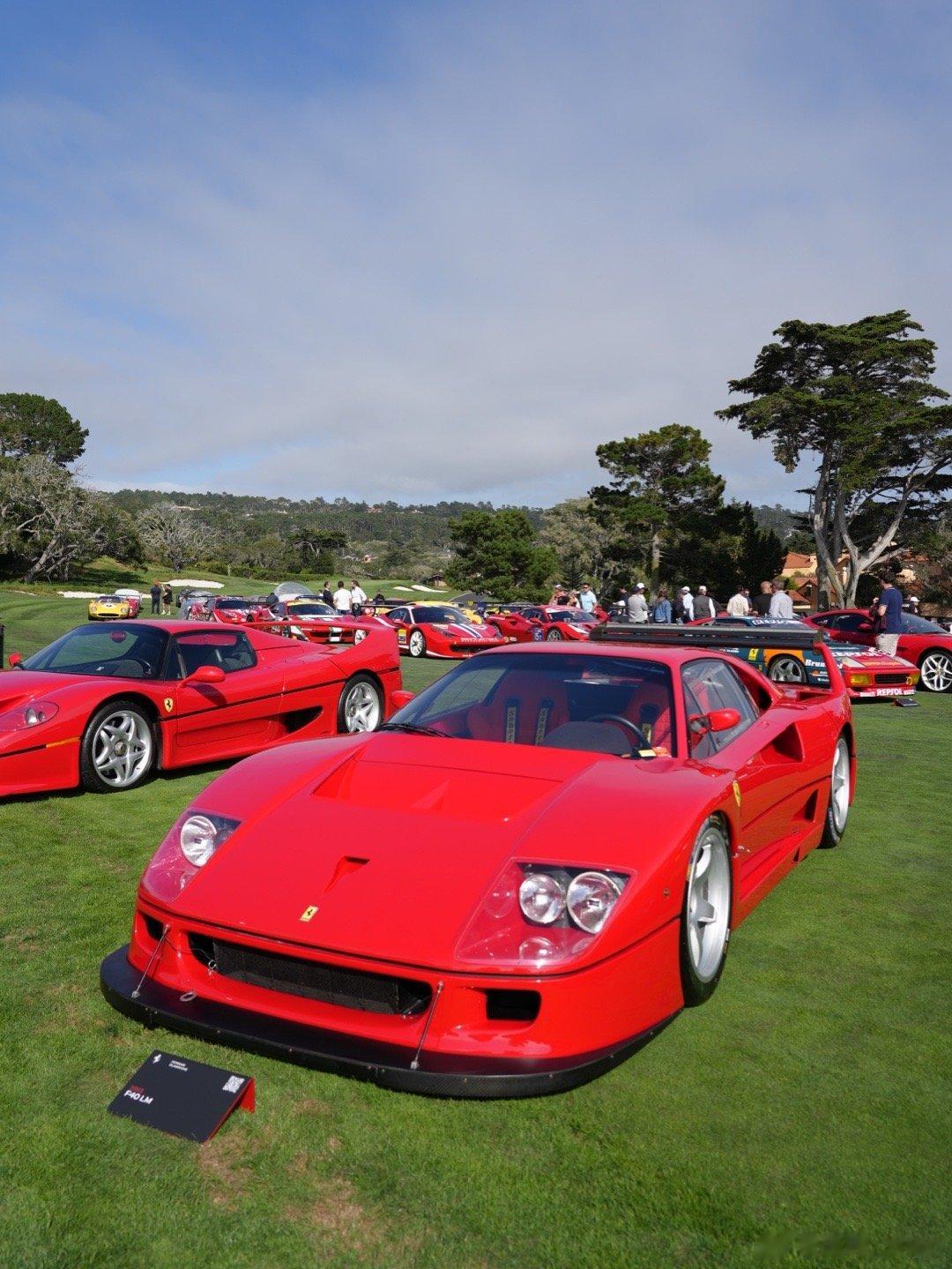 早[太阳]这次圆石滩，如果让我选出最喜欢的一辆车，F40 LM，一定能进入候选名