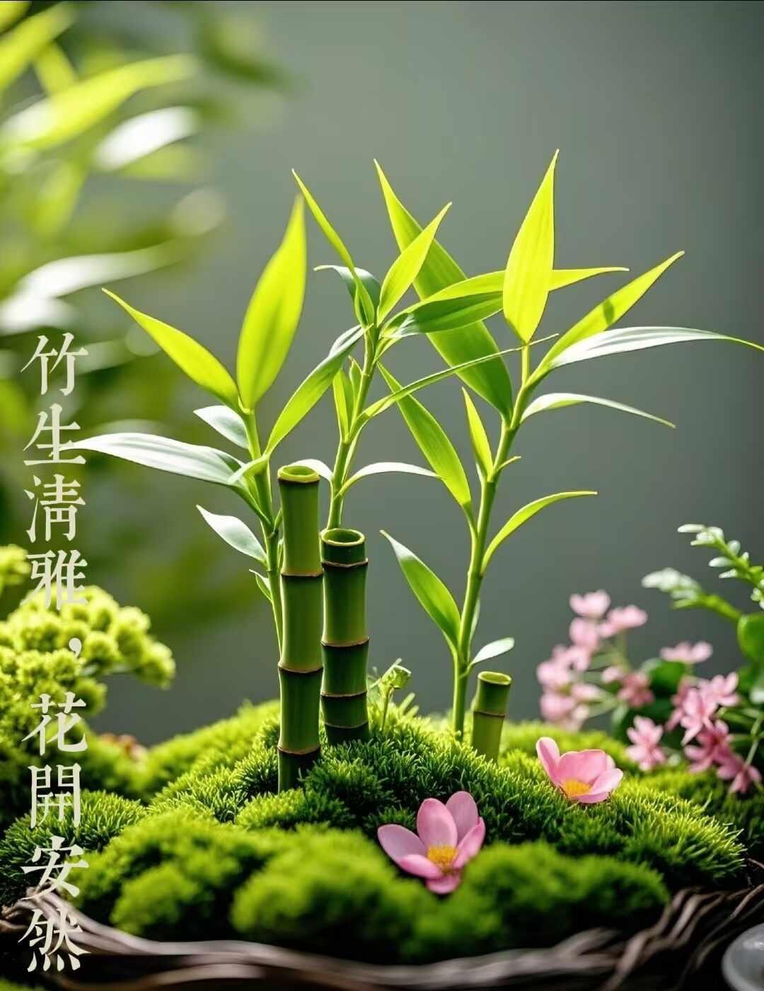 清竹入眼，心自安然
清竹入眼，心自安然
一室竹香，半盏清茶
不慌不忙，慢慢生活