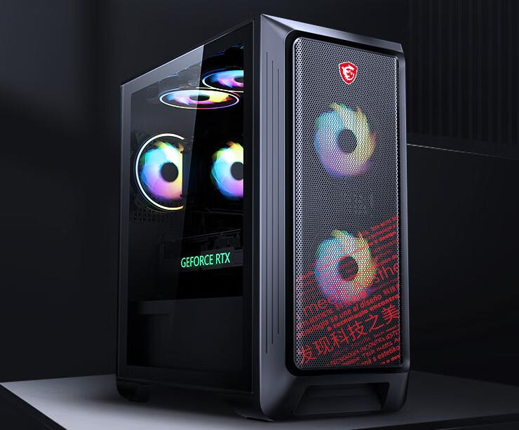 【微星发布暗黑骑士电脑主机】近日，微星新品电脑主机Codex暗黑骑士系列正式发布