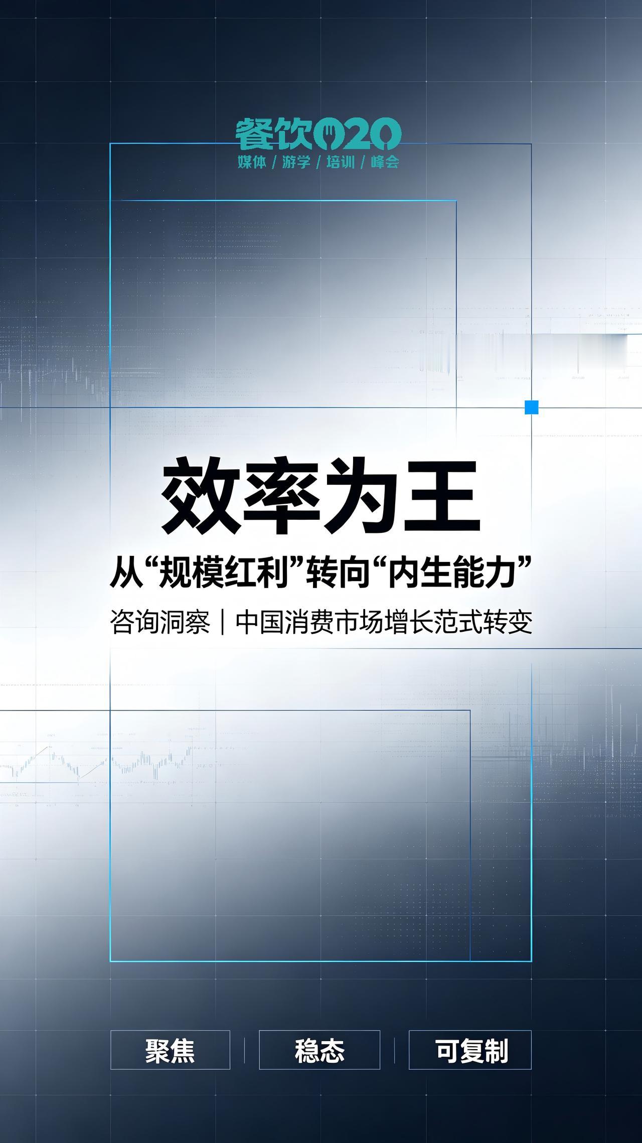 效率为王，从 “规模红利” 转向 “内生能力”

过去二十年，中国消费市场的增长
