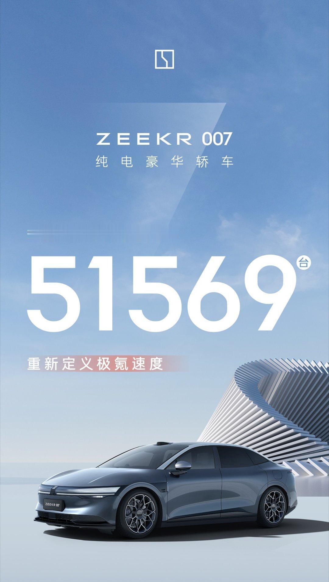 极氪007拿到5万订单了