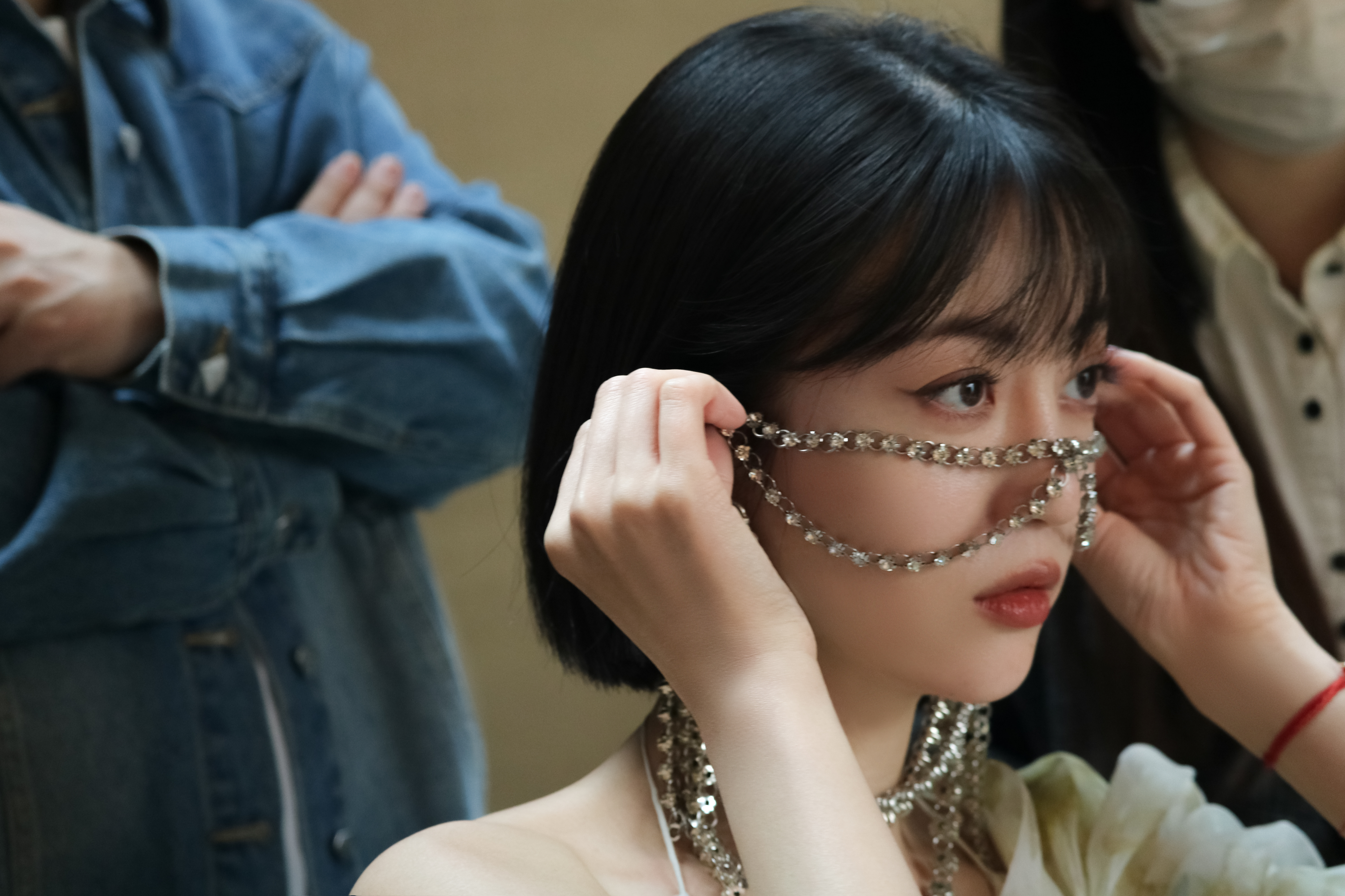 李溪芮  绿色连衣裙#李溪芮好松弛的美感# ​​​