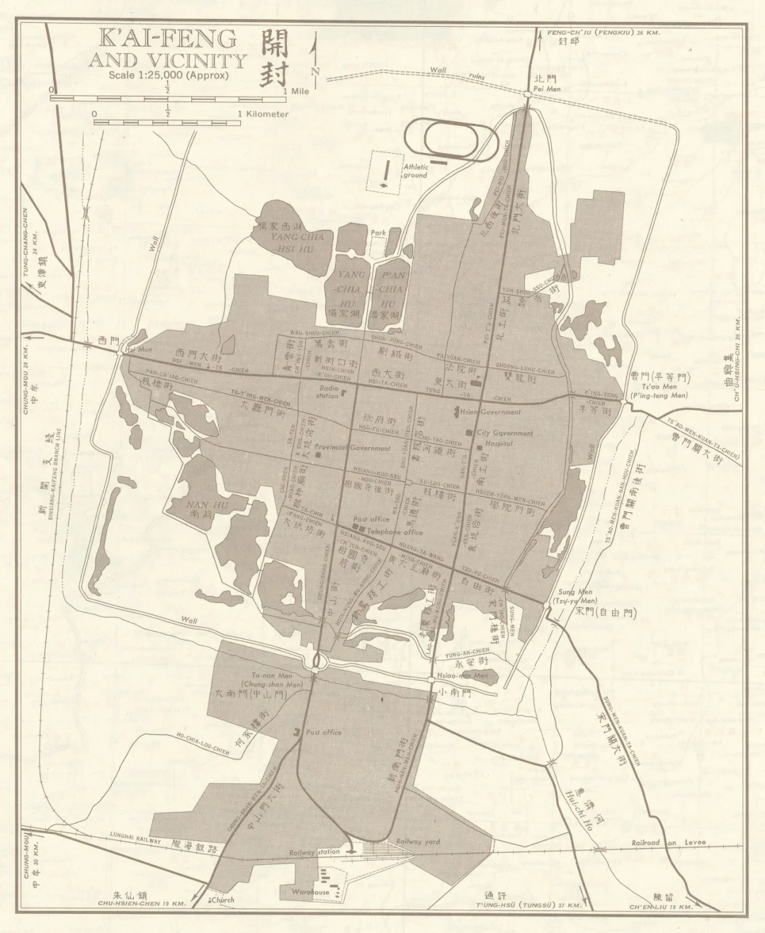 1954年开封地图