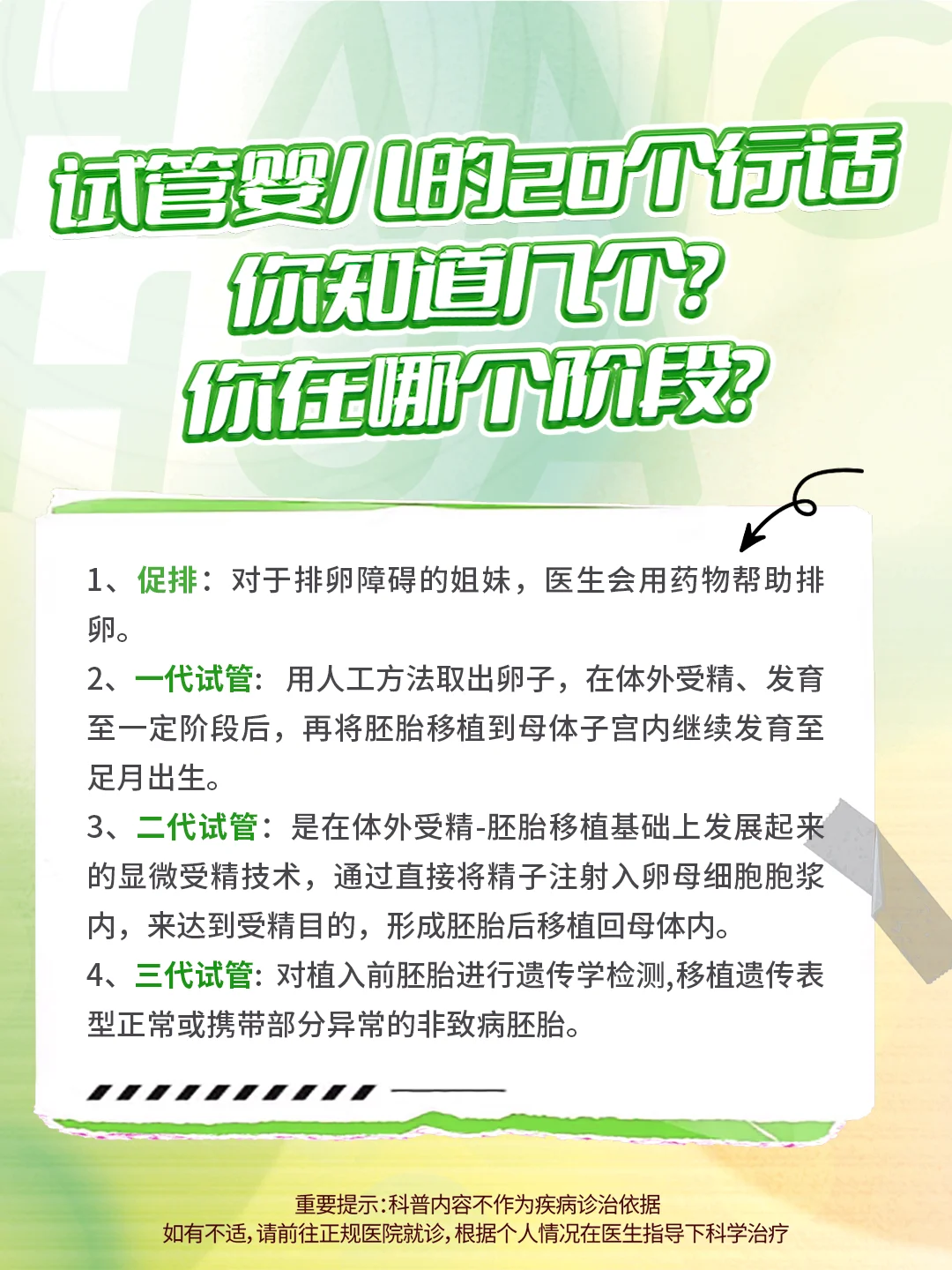 试管婴儿的20个行话！