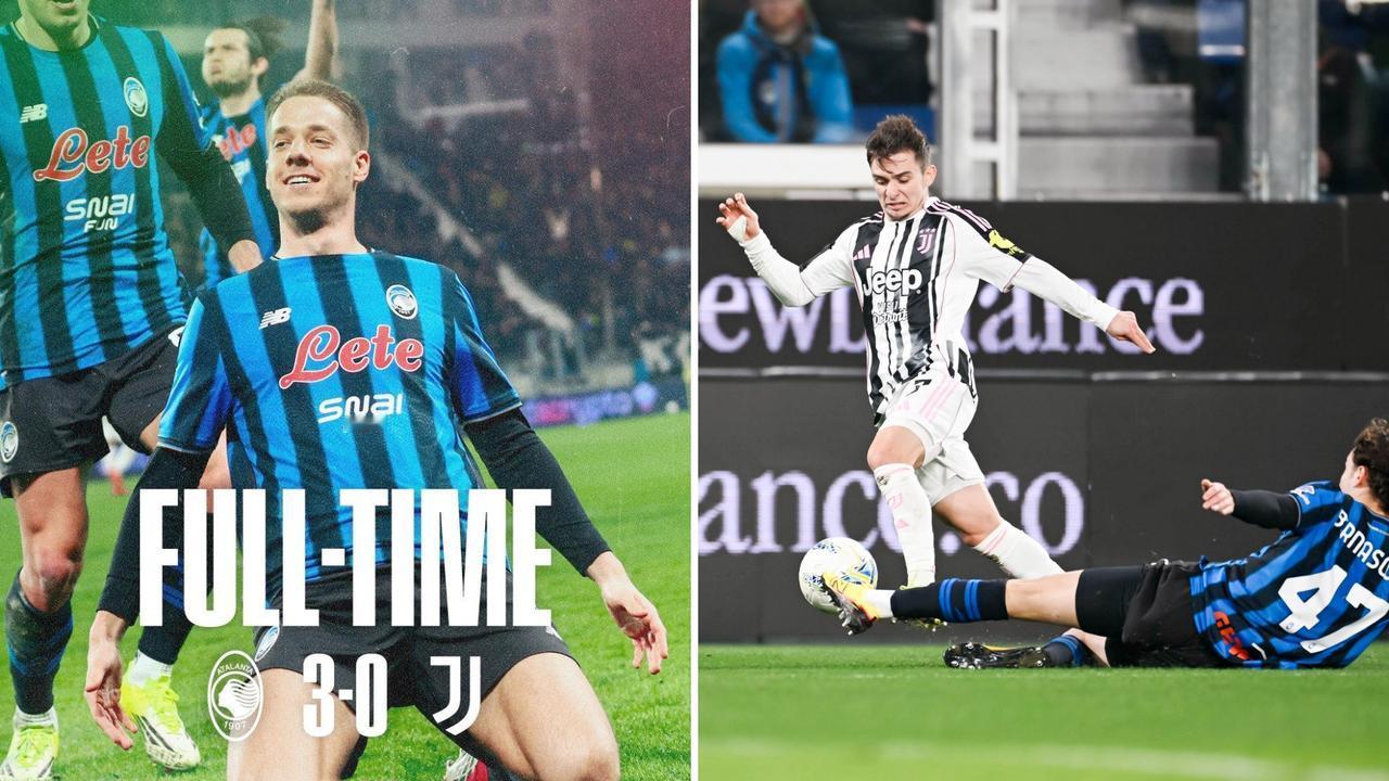 意大利杯：尤文图斯客场0-3负于亚特兰大，无缘四强。
斯卡马卡点射，苏莱马纳替补