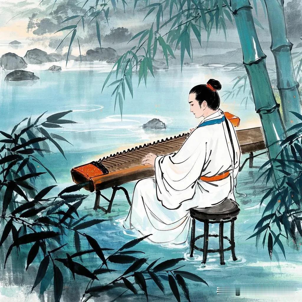 琴，弹琴，弹素琴