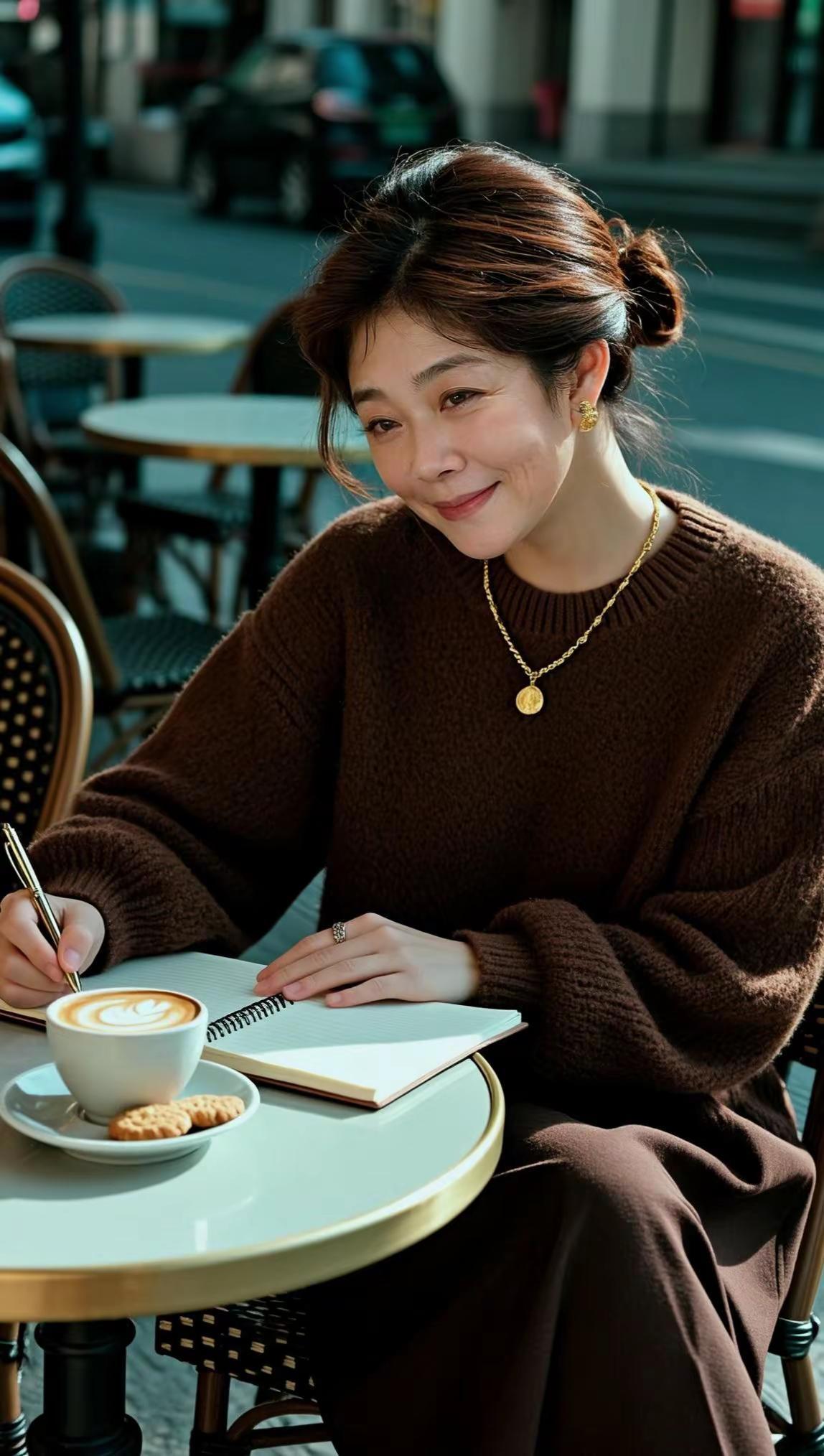 今日分享。AI棕调生活照