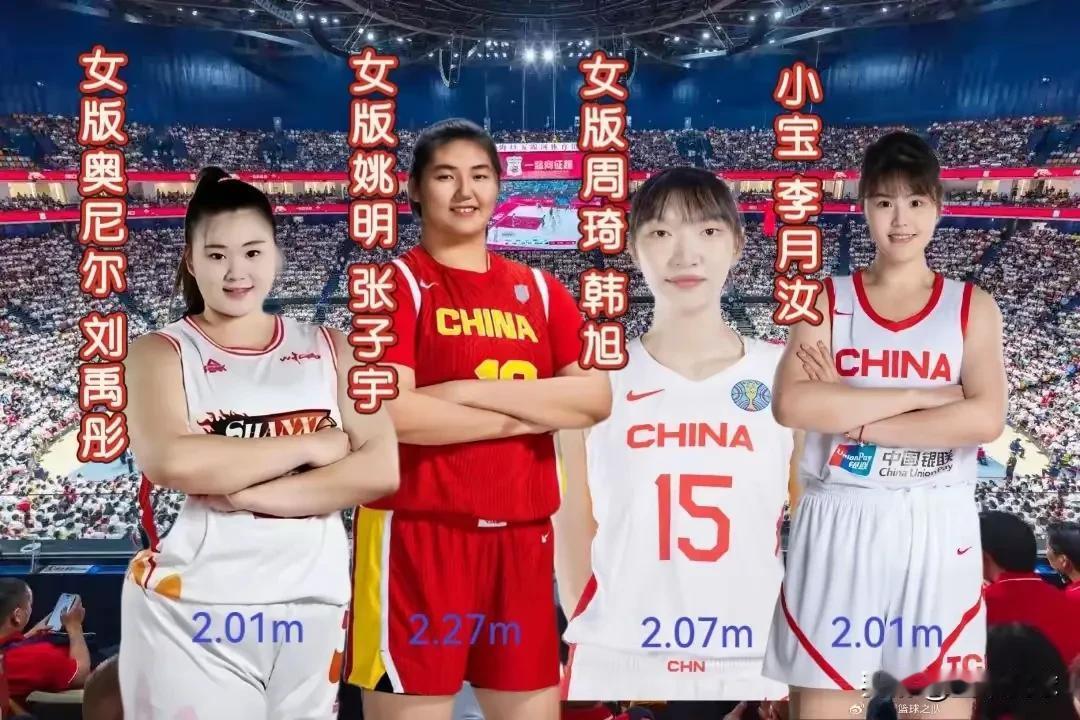 女篮鼎盛期来到，四大中锋特别像当时姚明刚进入国家队时期。大郅绝对主力，单涛在年龄