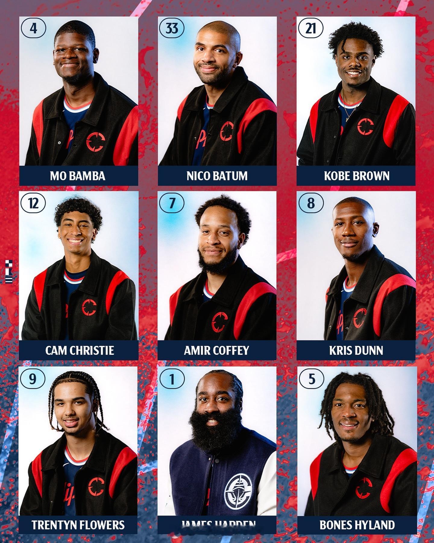 快船24-25赛季人员阵容#nba开新大集# ​​​