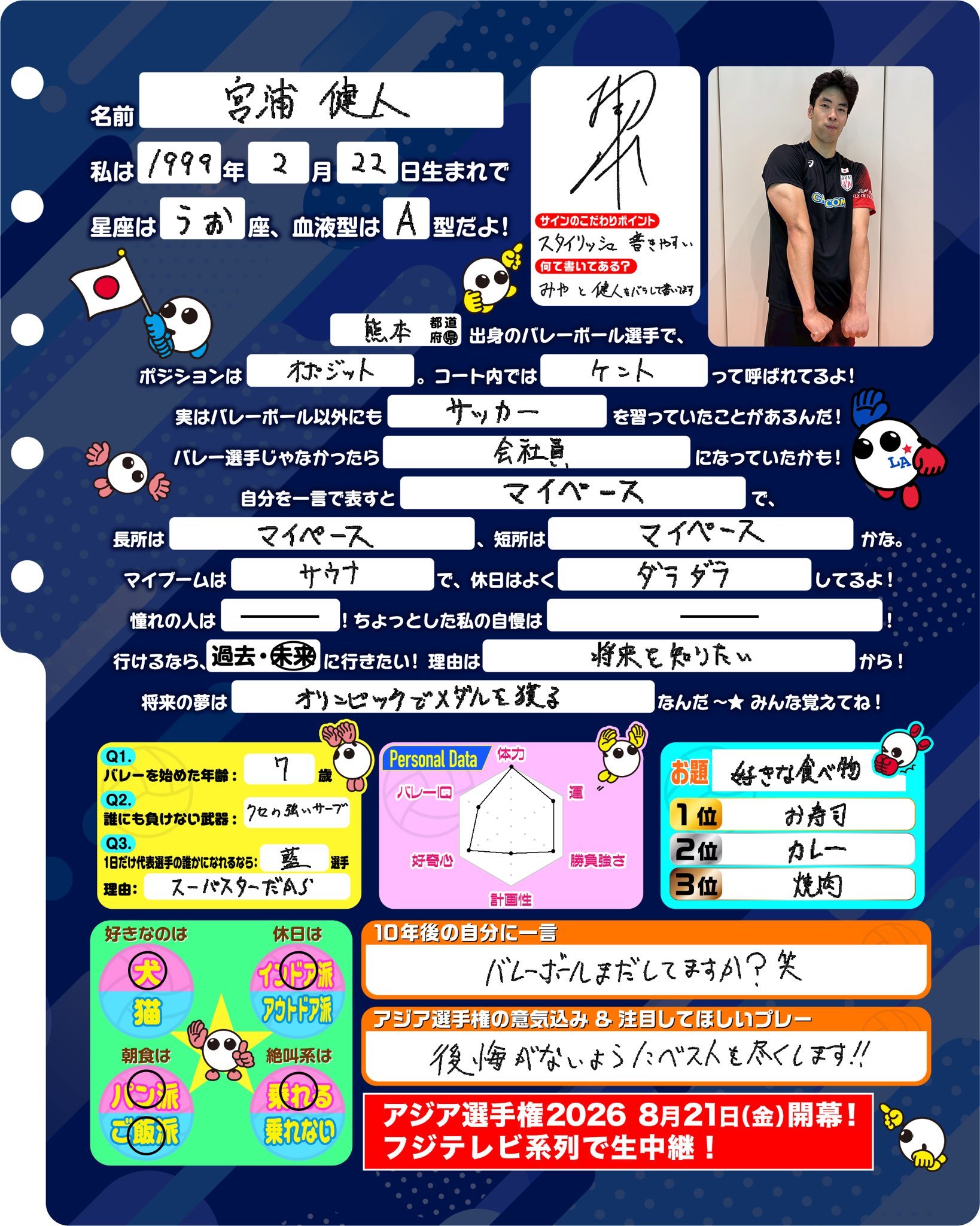 十年后还在打排球吗？笑 