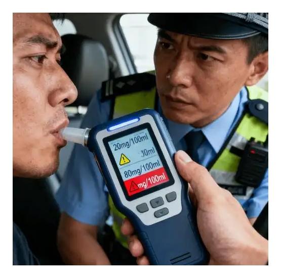 严肃的笑话——醉汉“吹气”耍酒疯
——————————
一群朋友在酒店吃喝完毕，