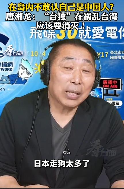 不是打击而是要消灭“台独”。名嘴唐湘龙认为台独在祸乱台湾应该要消灭。我认同并坚定