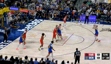 小哈达威真猛三分10投7中猛龙vs掘金