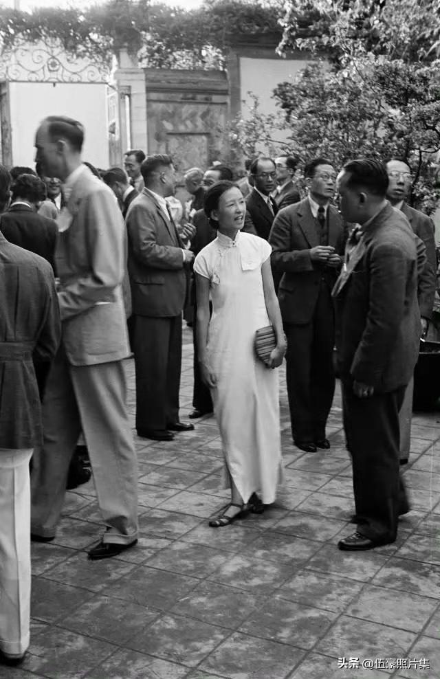 1938年6月18日，林徽因参加昆明美国领事馆举行的美国留学生俱乐部创办典礼当时