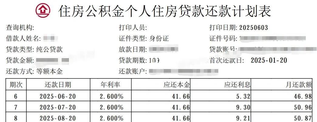 上海纯公积金贷款--提前结清