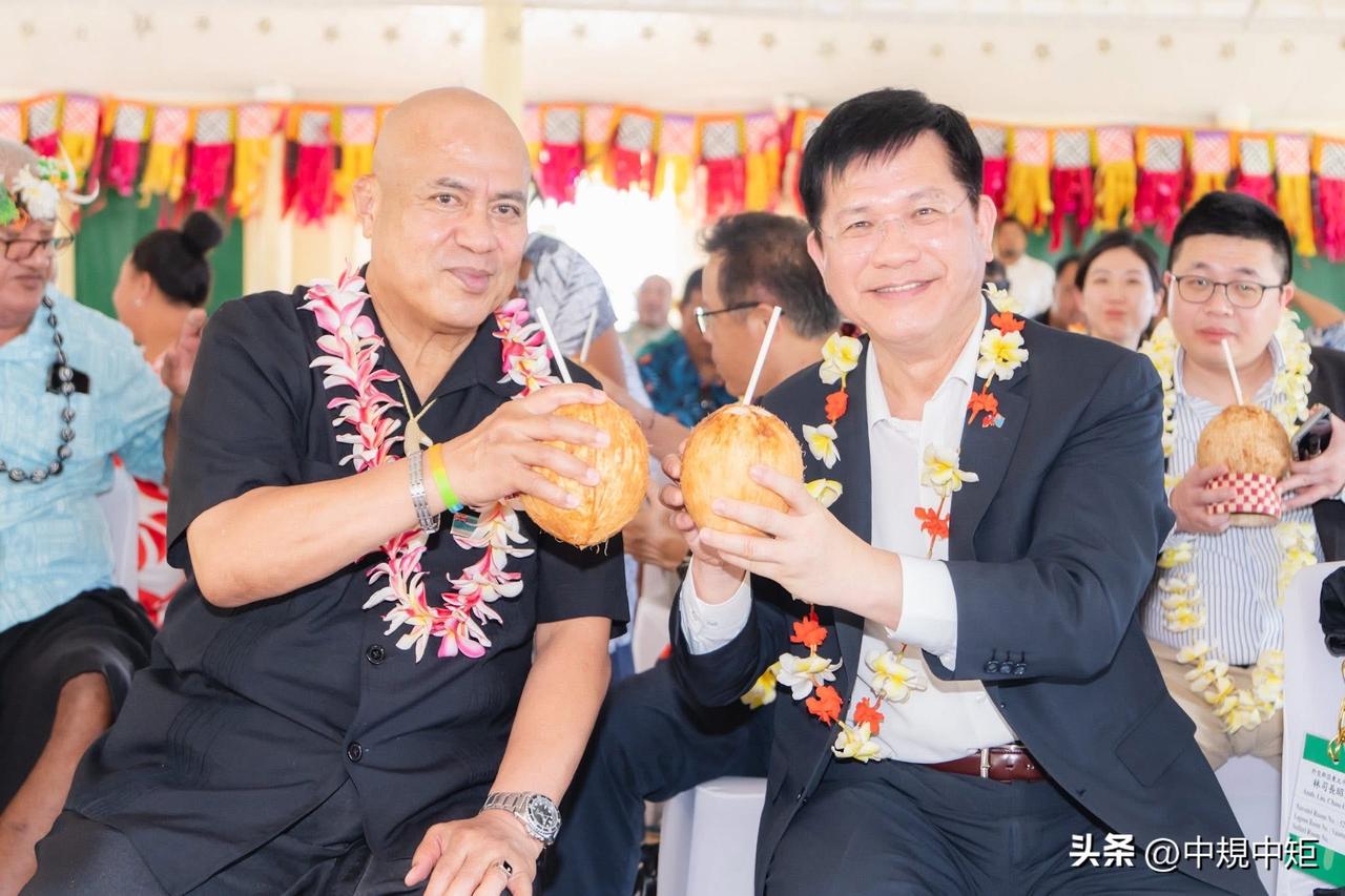 台外事部门主管林佳龙今（4日)以赖清德特使身份代表窜访图瓦卢，他称，感谢图瓦卢在