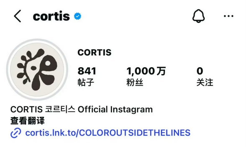 Cortis ins粉丝数破千万，太火了！！！ 