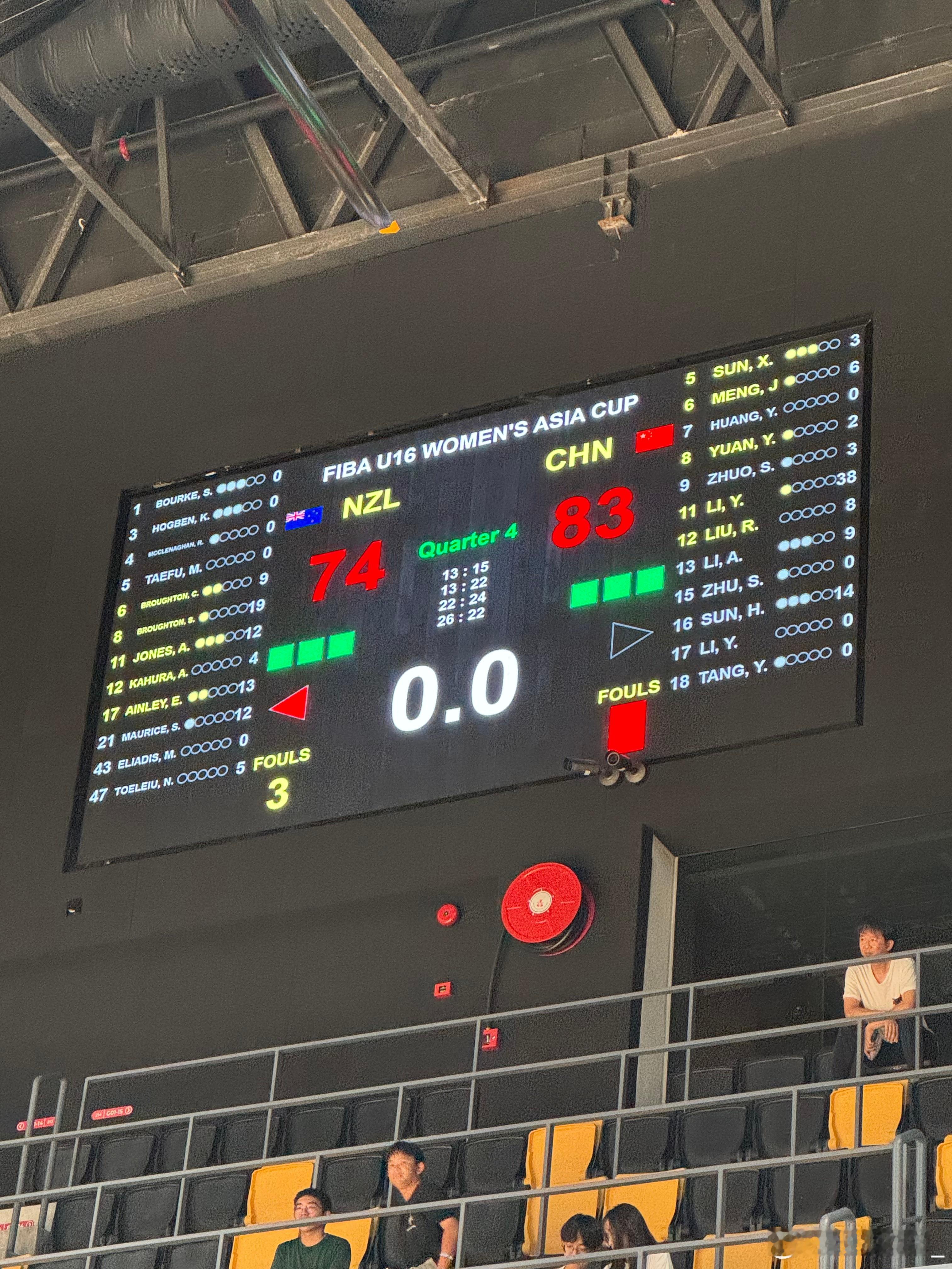 【李沅珊狂揽38分，中国U16女篮赢下开门红】在刚刚结束的FIBAU16女篮亚洲