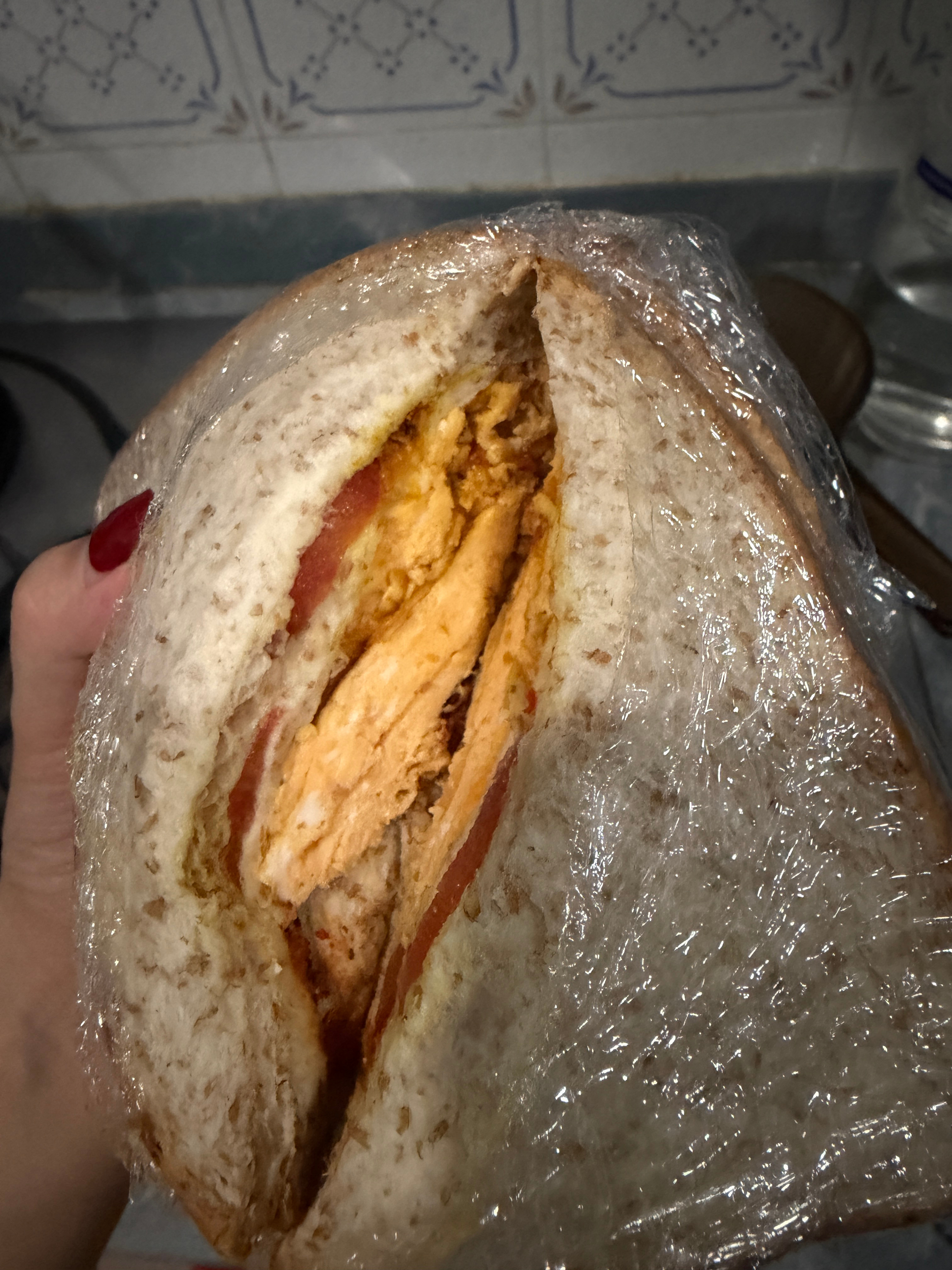 自己做的三明治🥪 虽然不好看但是超级好吃xx不可貌相澳大利亚·Bondi be